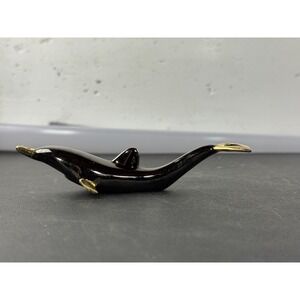 Vintage Brass Gold Dolphin Nautical Figural Beer Bottle Opener Barware Germany